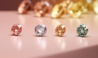 Escolhendo sua cor: Que cores diferentes do diamante podem representar