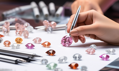 O papel dos diamantes coloridos cultivados em laboratório na moda