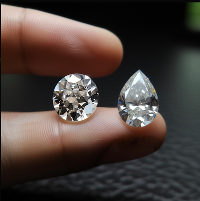 Lab-odlade diamanter mot kubisk zirkonia