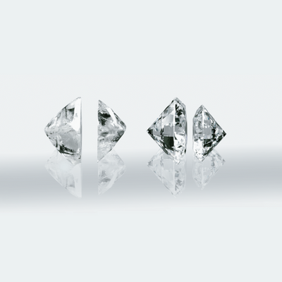 Diamantes cultivados en laboratorio vs. Simuladores de diamantes