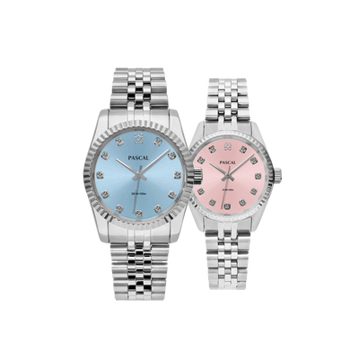 Timeless Classic Diamond Couple Watches in Rose Radiance & Ice Age - PASCAL