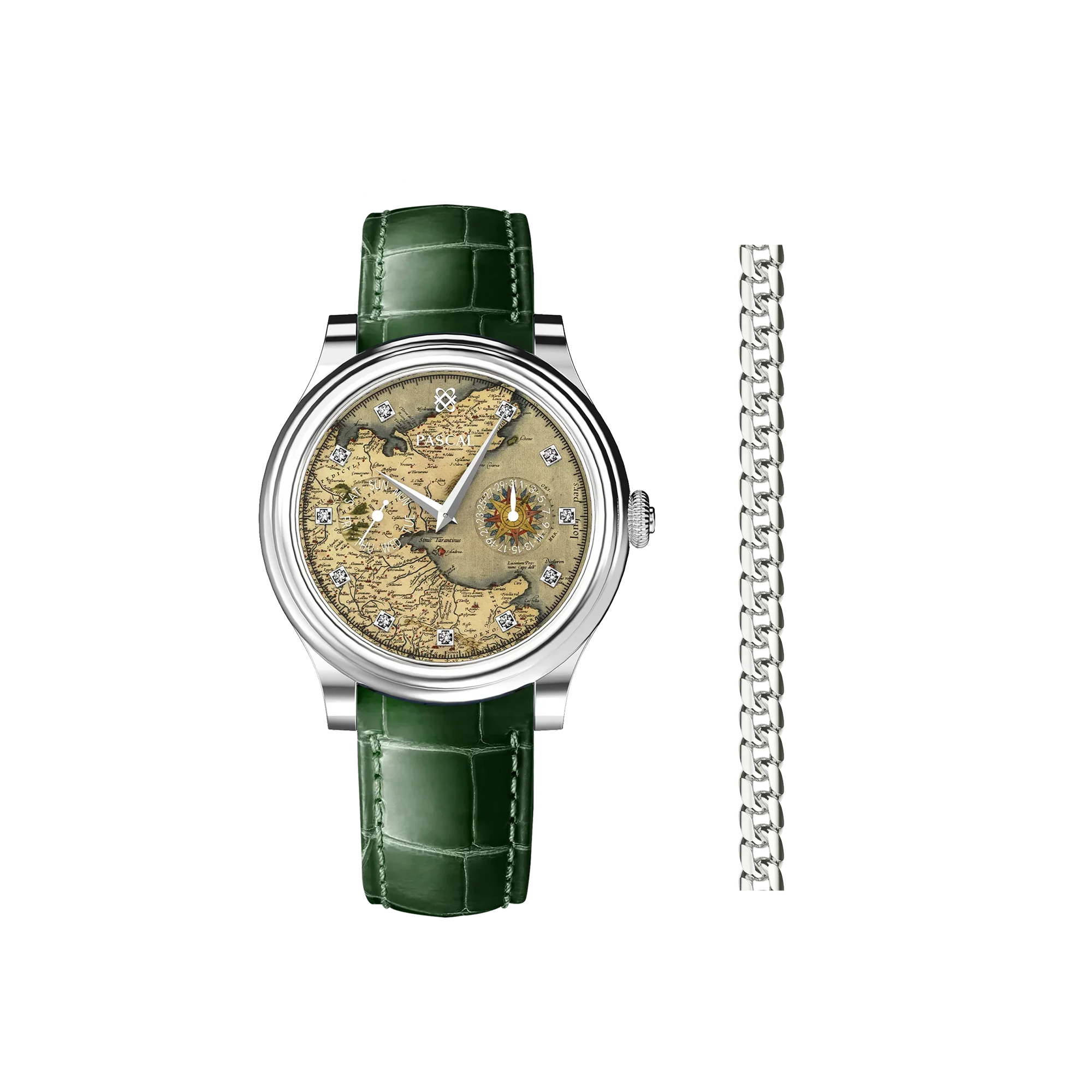 Navigator Diamond Watch Gift Set in Naples - PASCAL