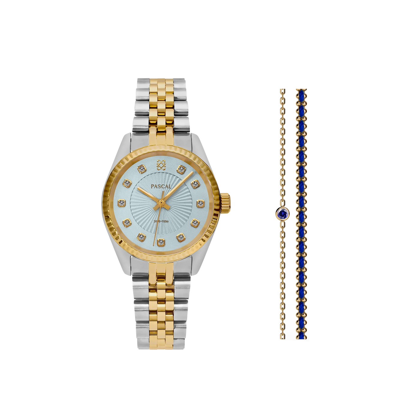 Timeless Classic Diamond Watch Gift Set in Blue Raspberry - PASCAL