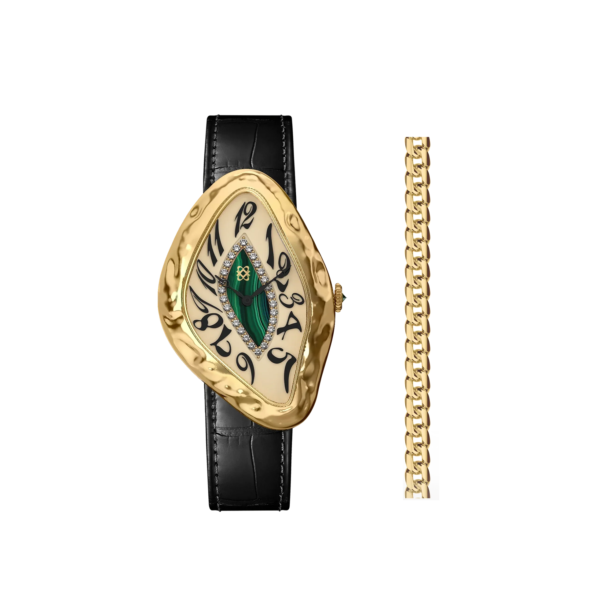 Paradoxe Diamond Watch Gift Set in Gilded Forest - PASCAL