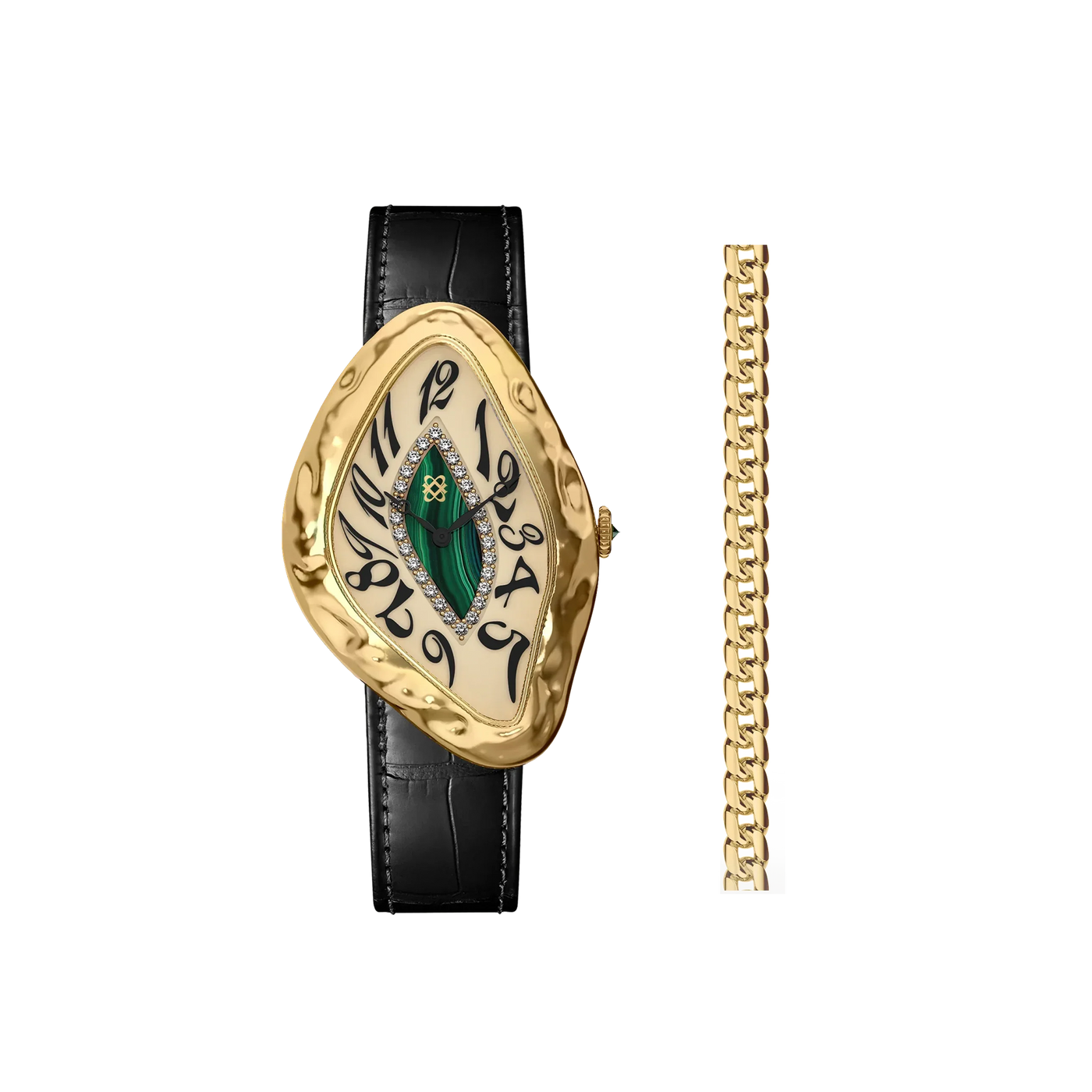Paradoxe Diamond Watch Gift Set in Gilded Forest - PASCAL