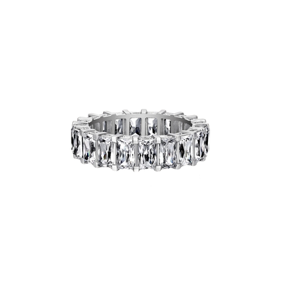 Cluster Baguettes Diamond Eternity Ring