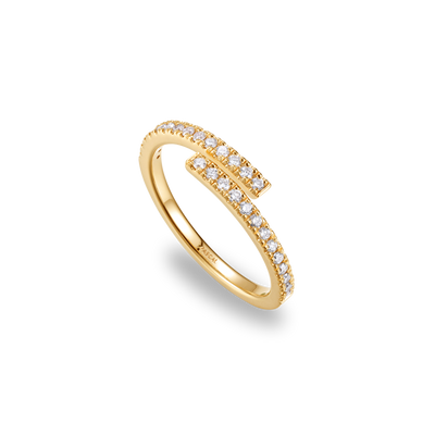 Entwine Diamond Open Ring