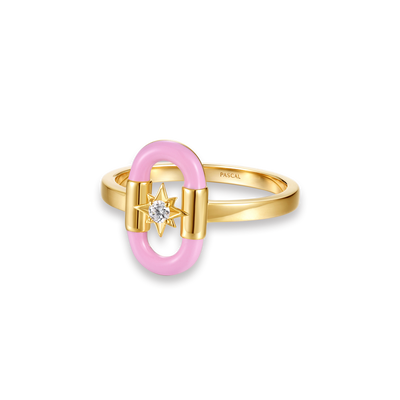 Element Party Diamond Enamel Ring