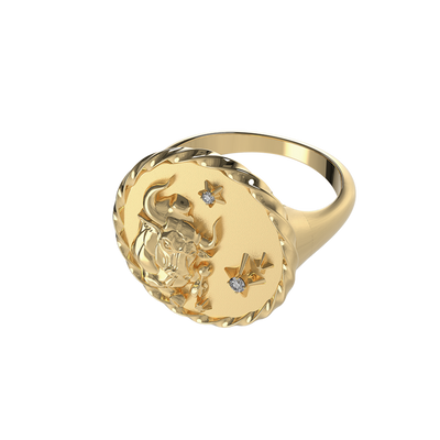 Taurus Signet Ring