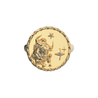 Taurus Signet Ring