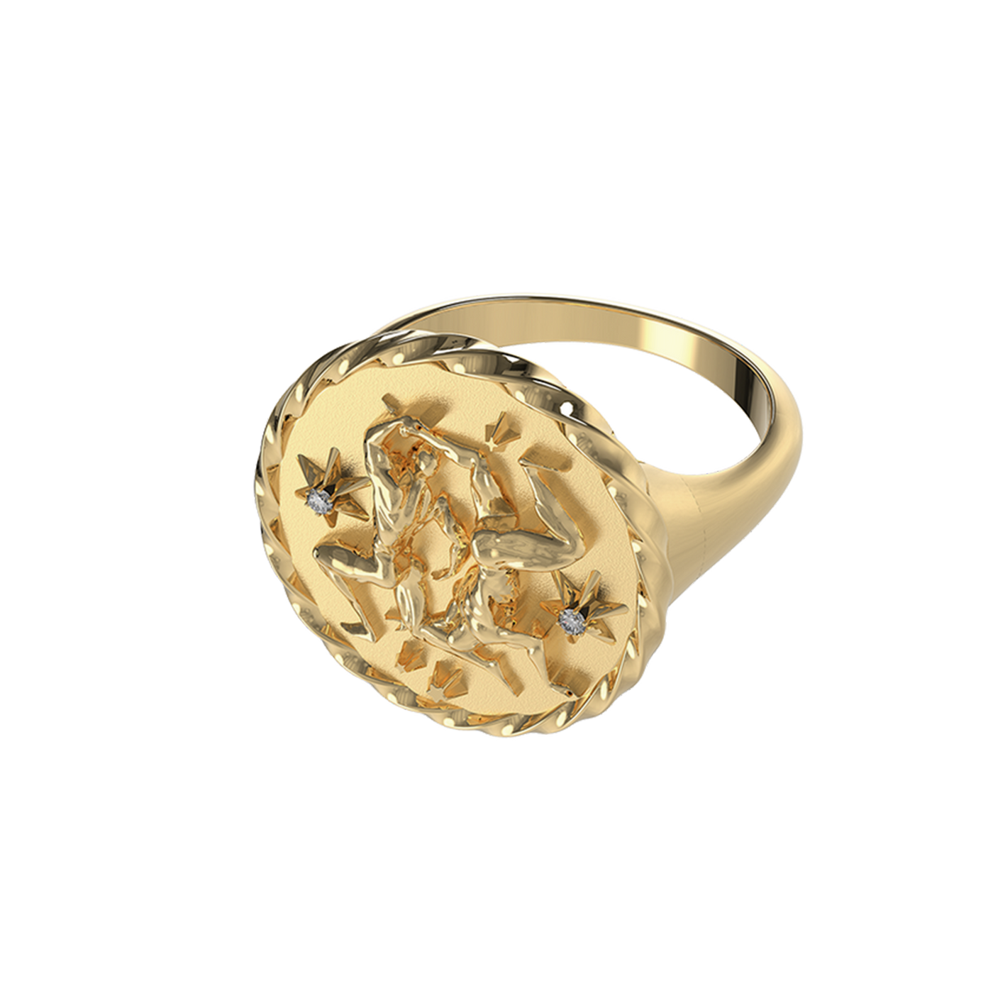 Gemini Signet Ring