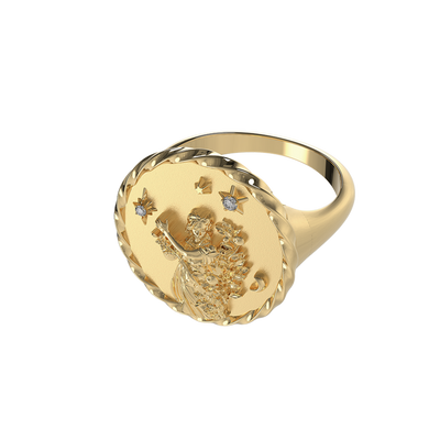 Virgo Signet Ring