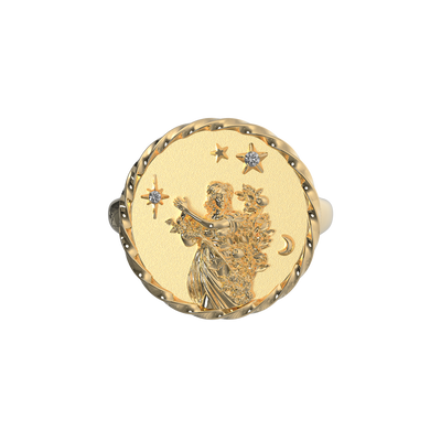 Virgo Signet Ring