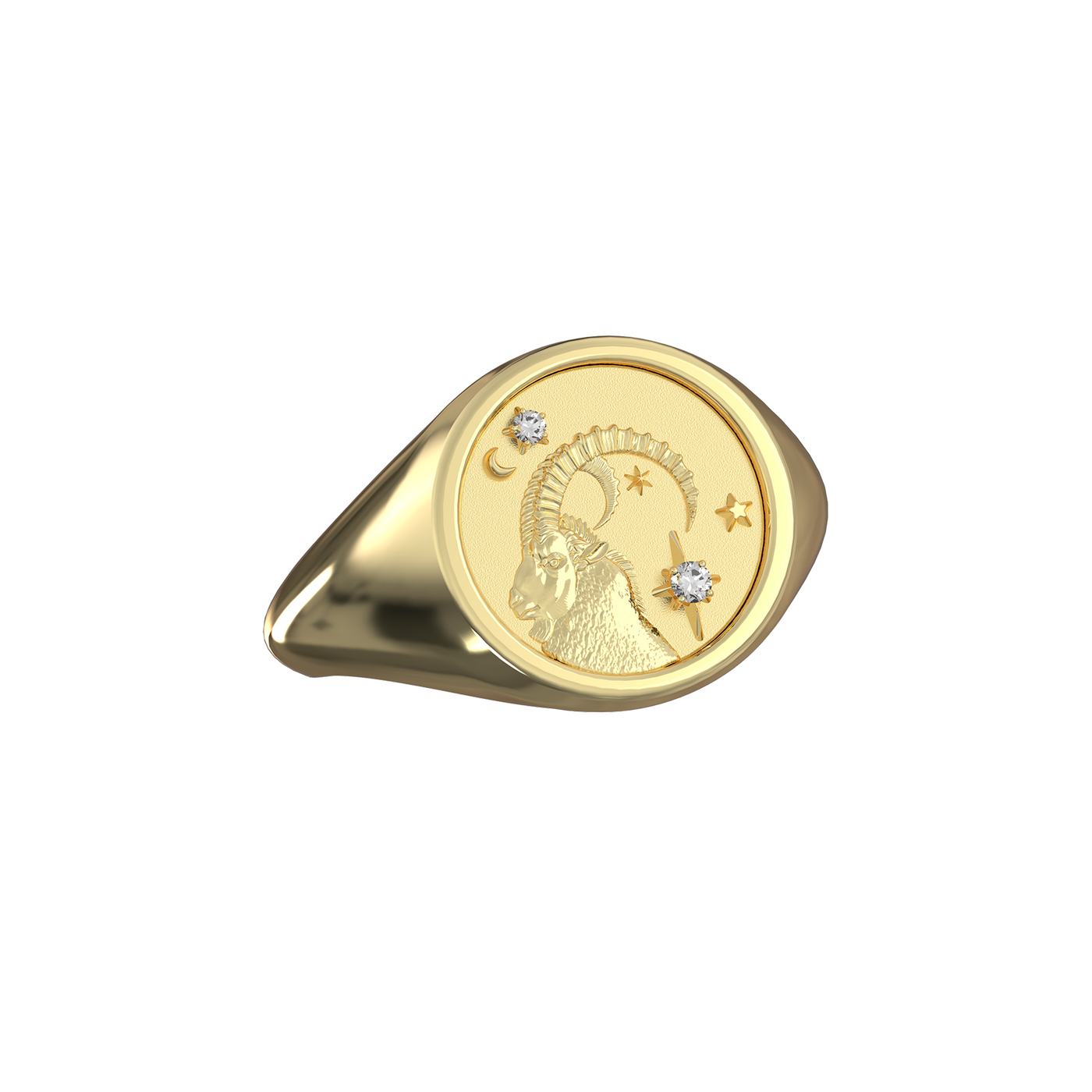 Capricorn Small Signet Ring