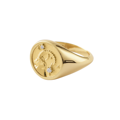 Capricorn Small Signet Ring