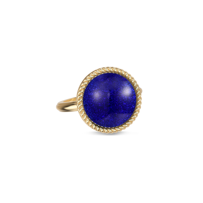 'Universe' Enamel Rope Ring, Round