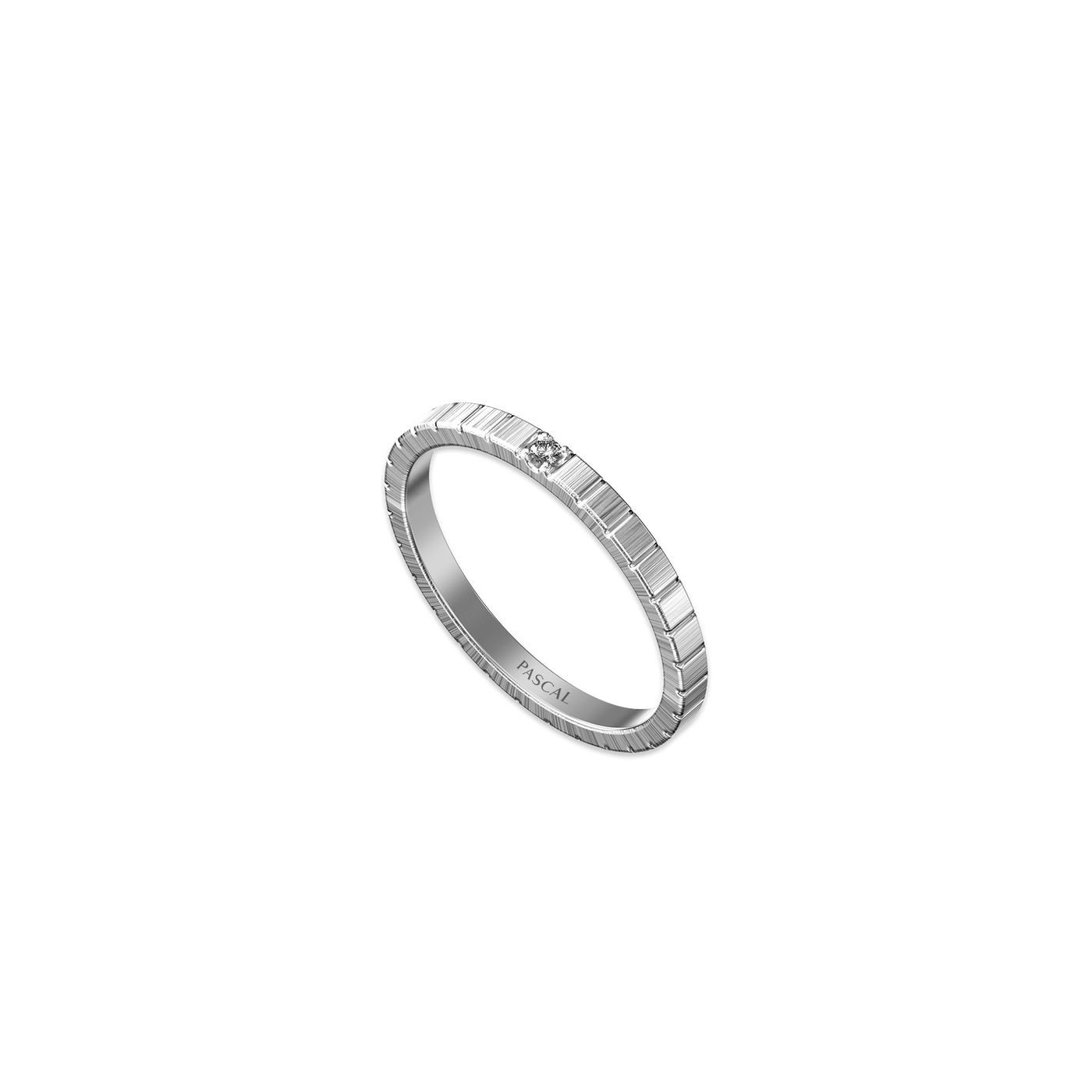 Bague Ice Cube, diamant blanc