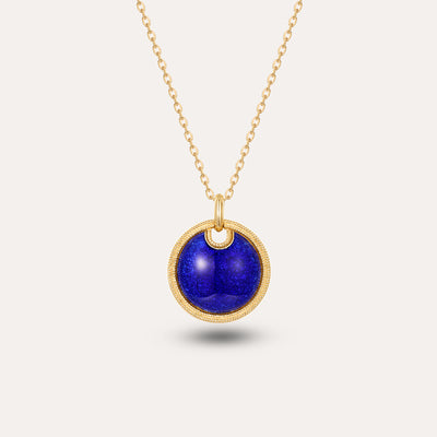 ‘Universe’ Enamel Rope Necklace, Round