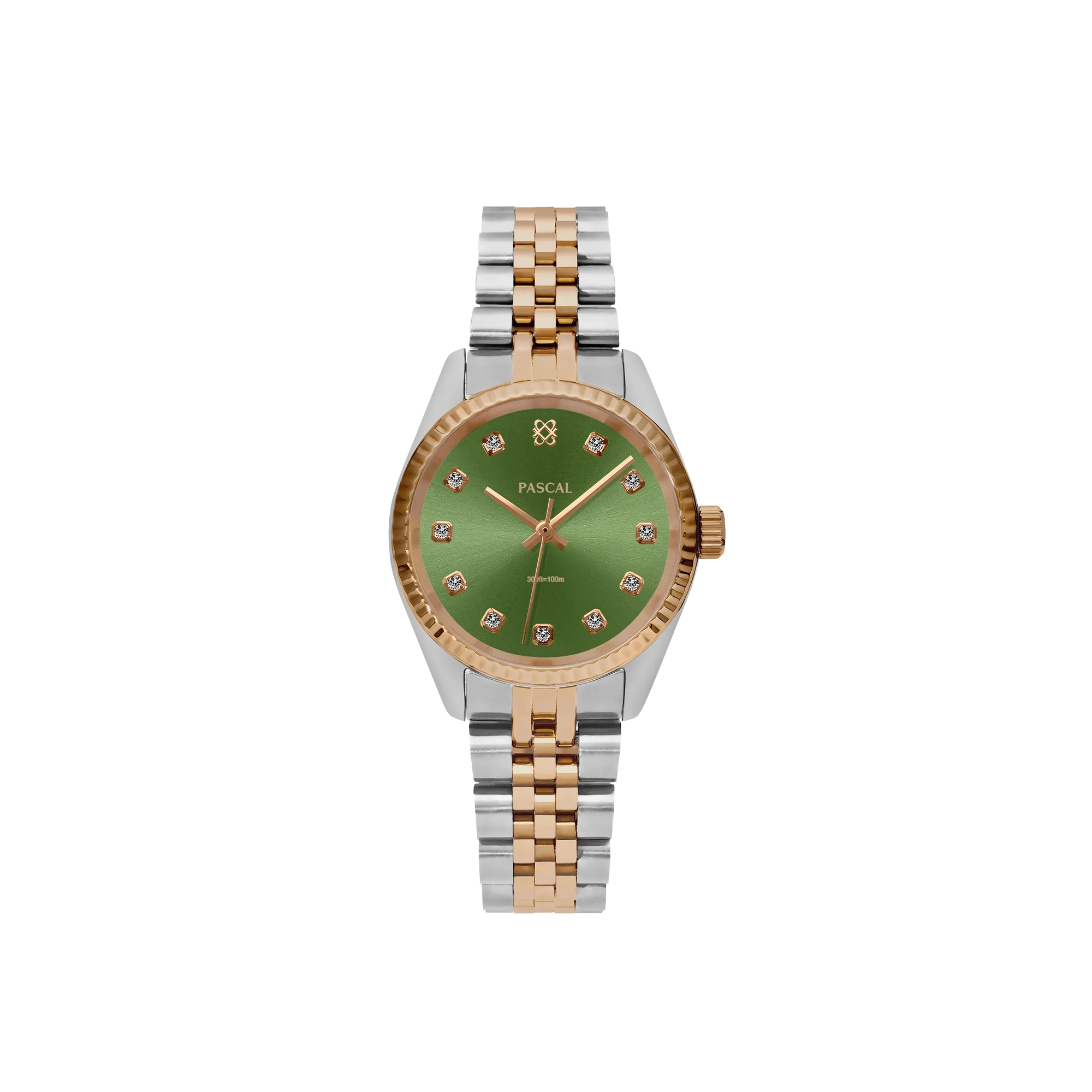 Timeless Classic Diamond Watch in Avocado - PASCAL#dial-size_31-mm