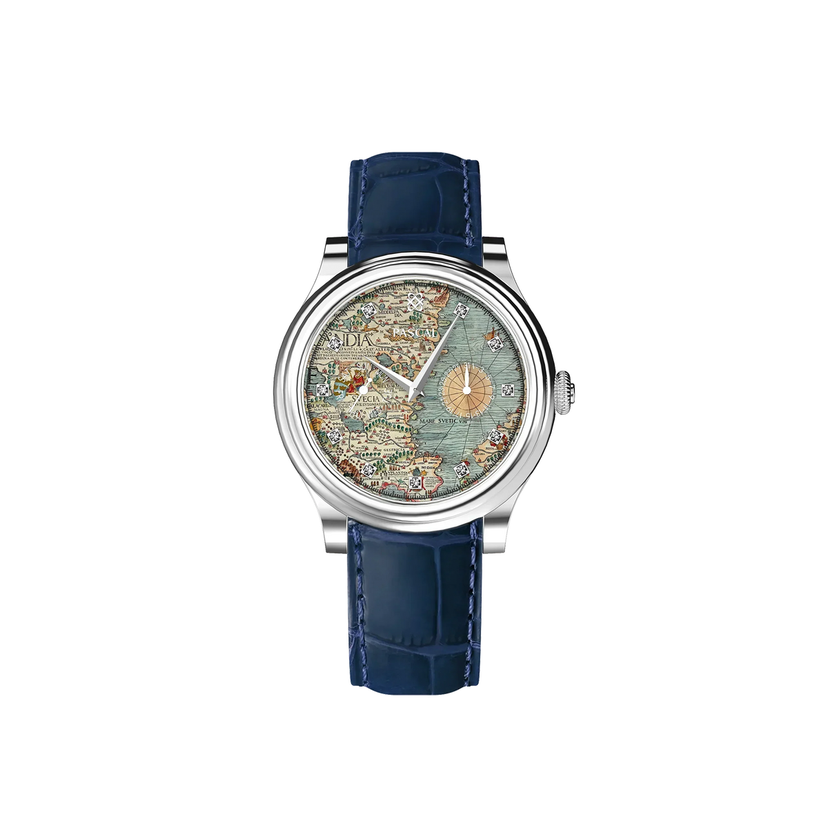 Pascal Watch Square Navigator Watches: Diamond | PASCAL