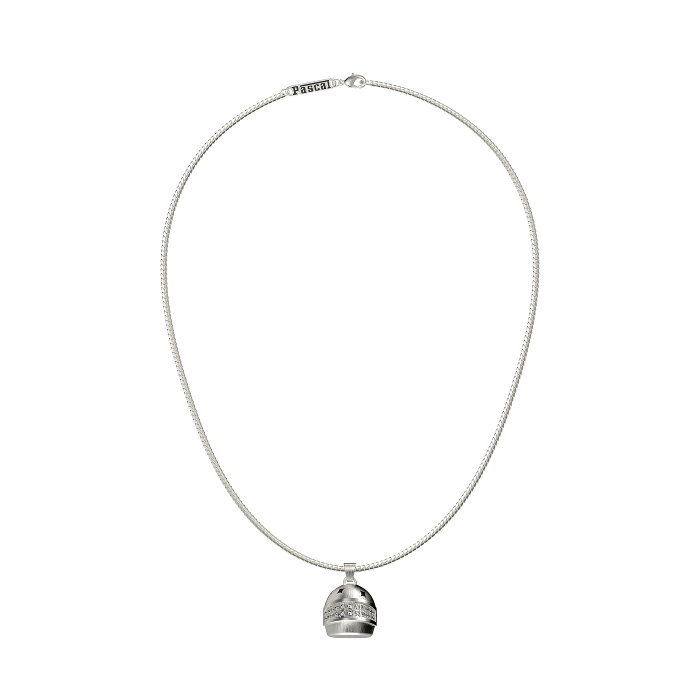 Pendente de Capacete "The Speed", Pavé de Diamantes Brancos