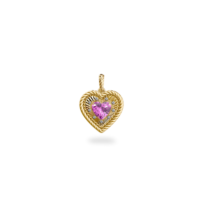 'The Bonbon' Heart Necklace, White Diamond