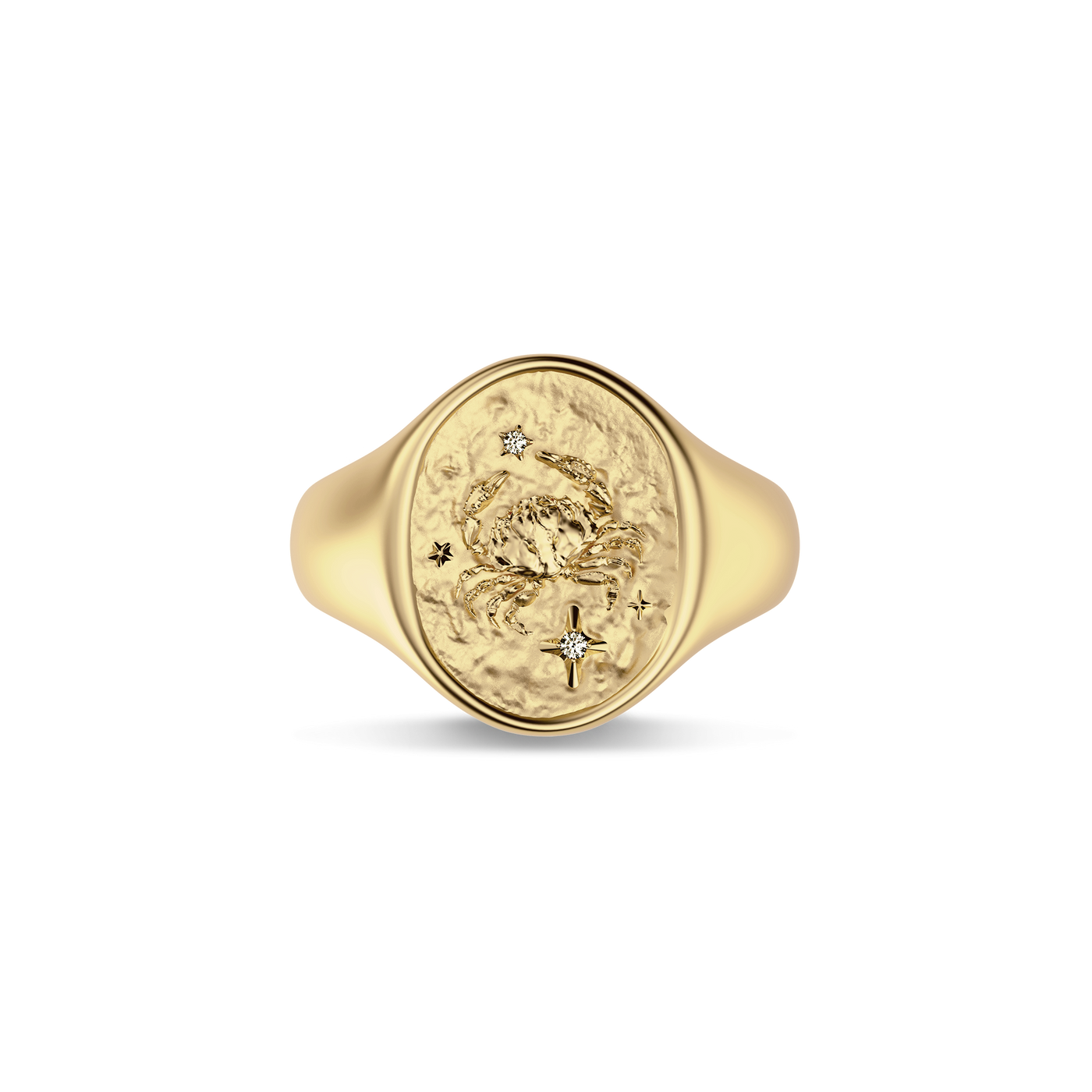 'Zodiac' Diamond Signet Ring, Cancer