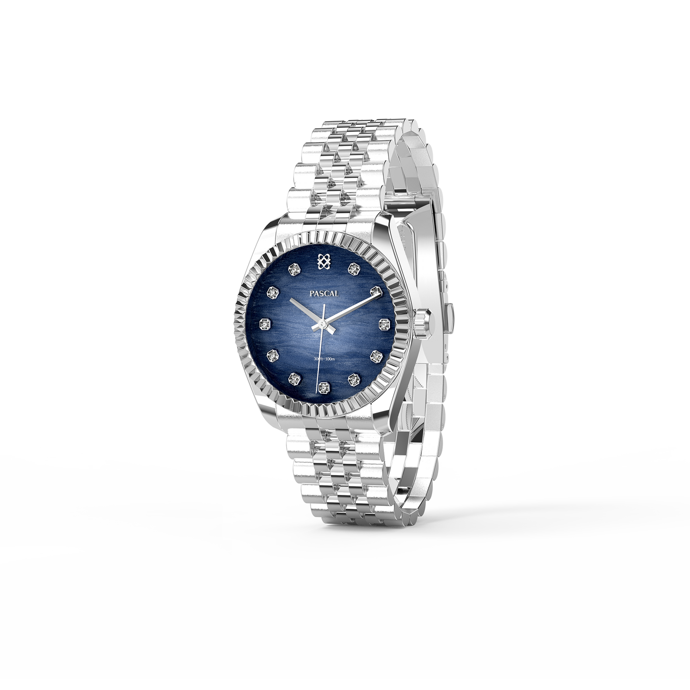 Montre classique intemporelle en diamant 