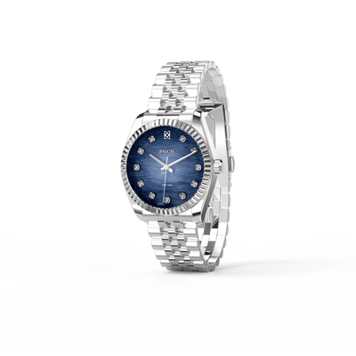 Montre classique intemporelle en diamant 