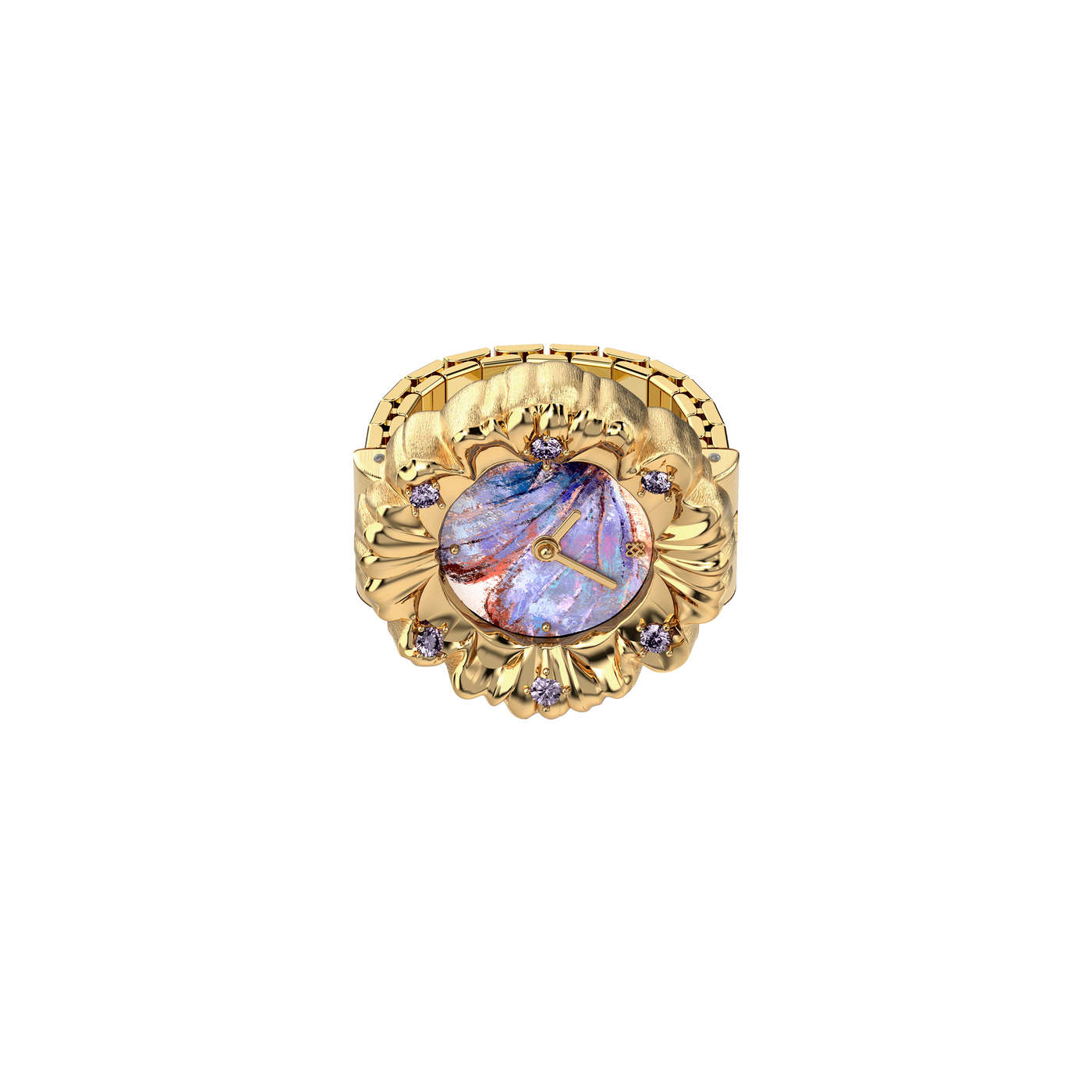 Anel Relógio Barroco