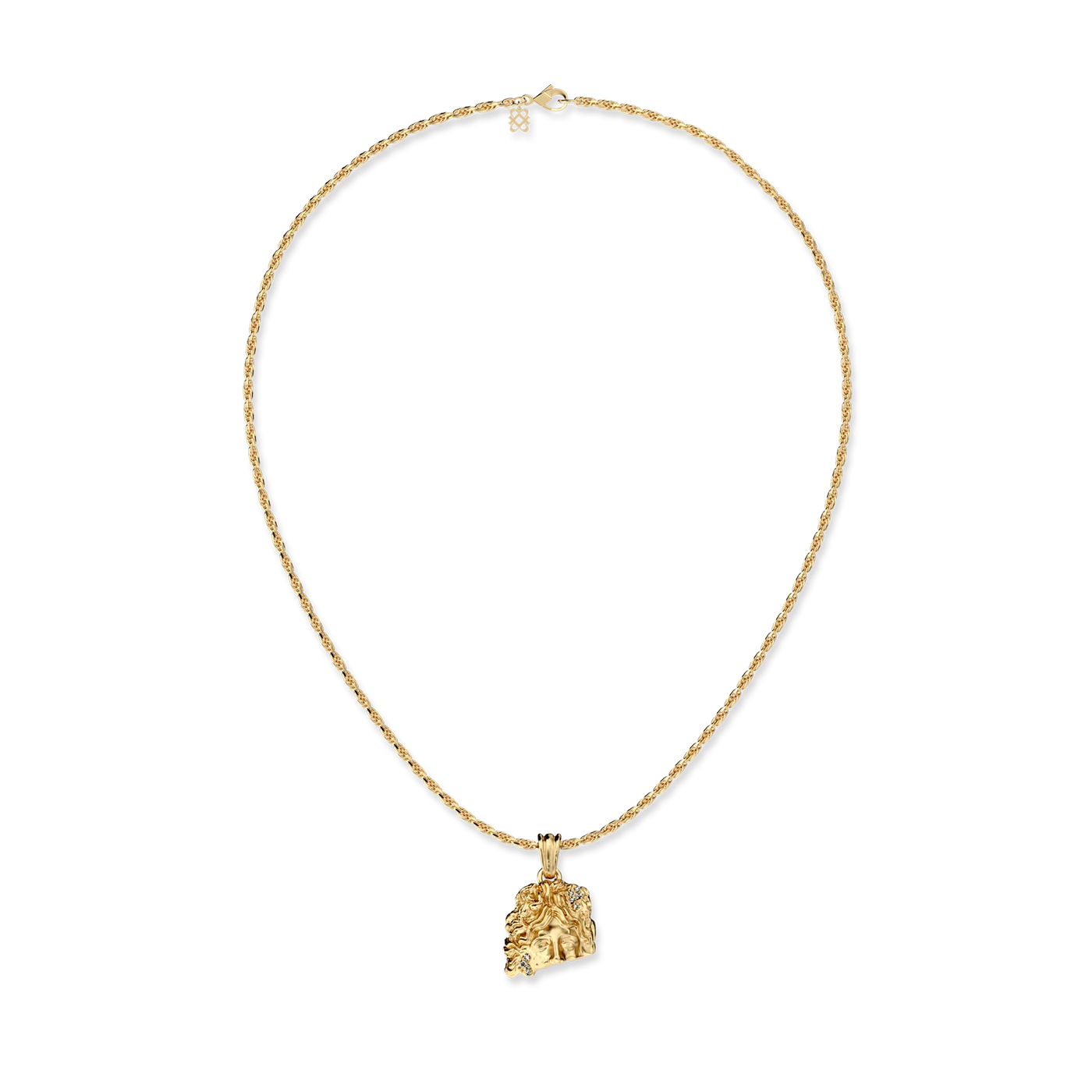 Pendente Estátua Apolo 'Olympus', Diamante Branco