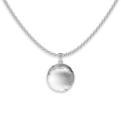 'The Basketball' Crooked Ball Linear Diamond Pendant, Black Diamond