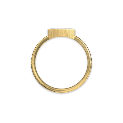 Anillo de dedo meñique 'The Great Civitas' Artemis Coin, diamante blanco