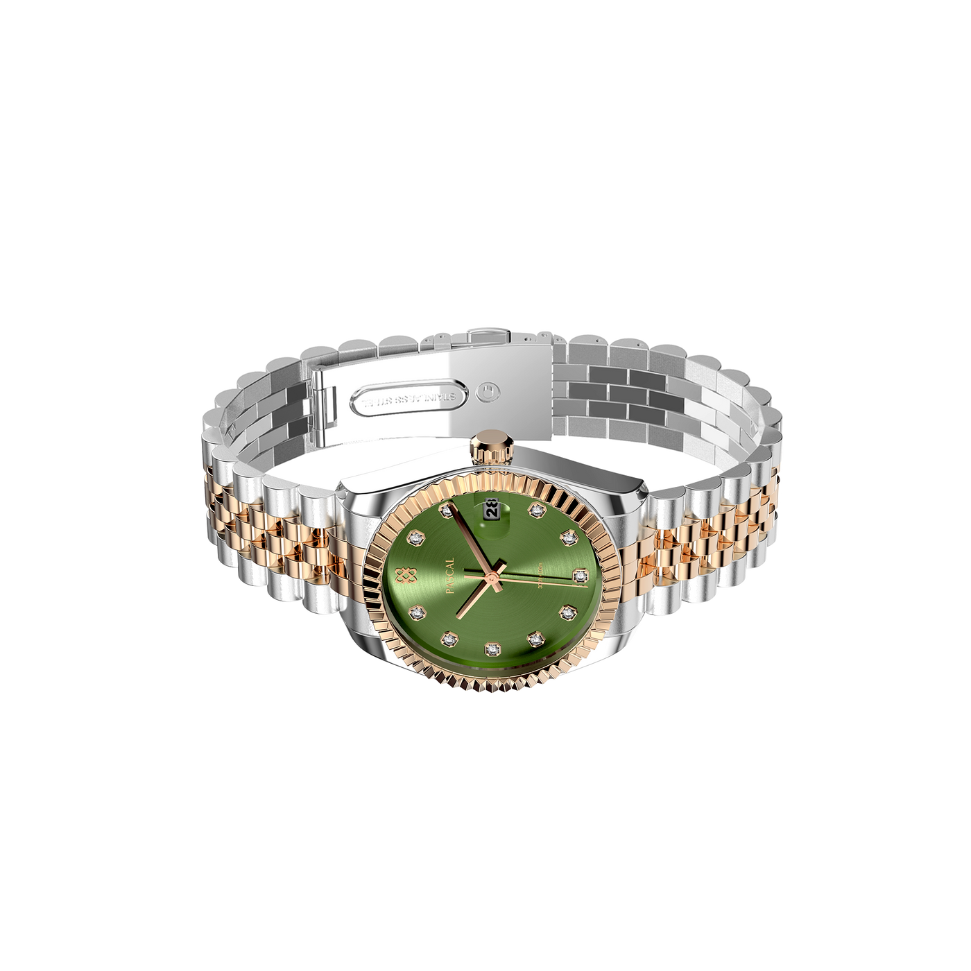 Montre classique intemporelle en diamant