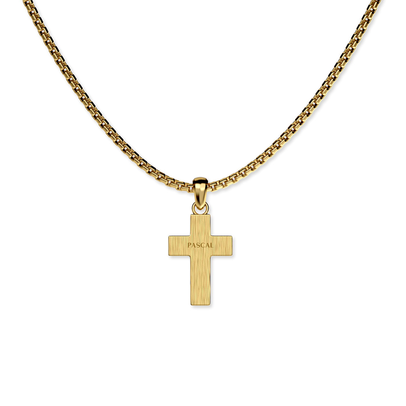 Ciondolo Croce Deco, Pavé di Diamanti Bianchi