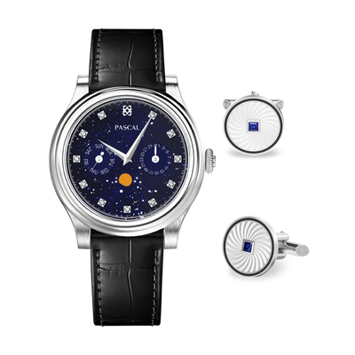 Navigator Diamond Moonphase Watch Gift Set