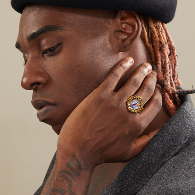 Anel Relógio Barroco