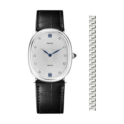 Burbuja oval Reloj de diamante