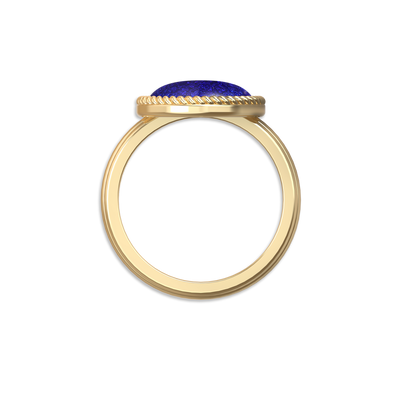 'Universe' Enamel Rope Ring, Round