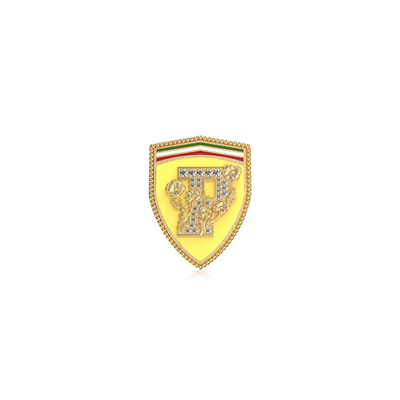 Anel de Sinete "The Speed" com Pavé de Diamantes Brancos