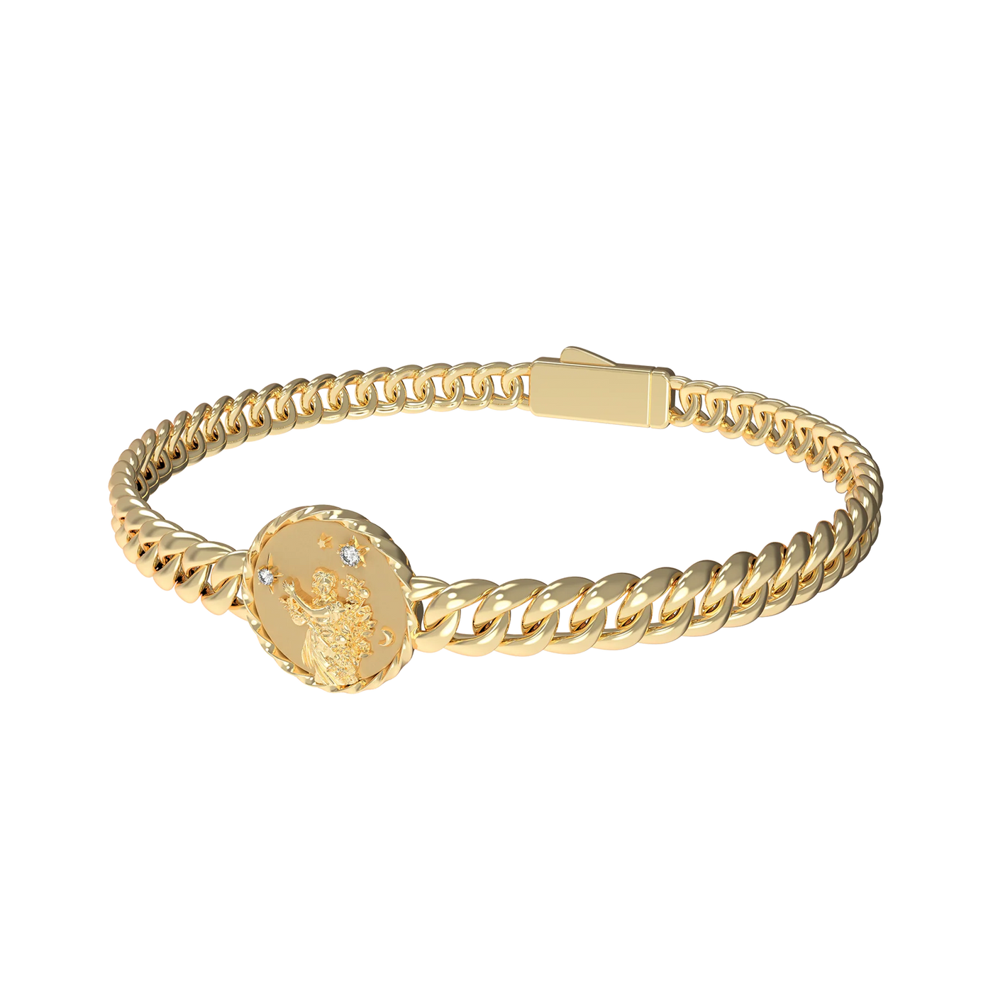 Virgo Amulet Cuban Bracelet