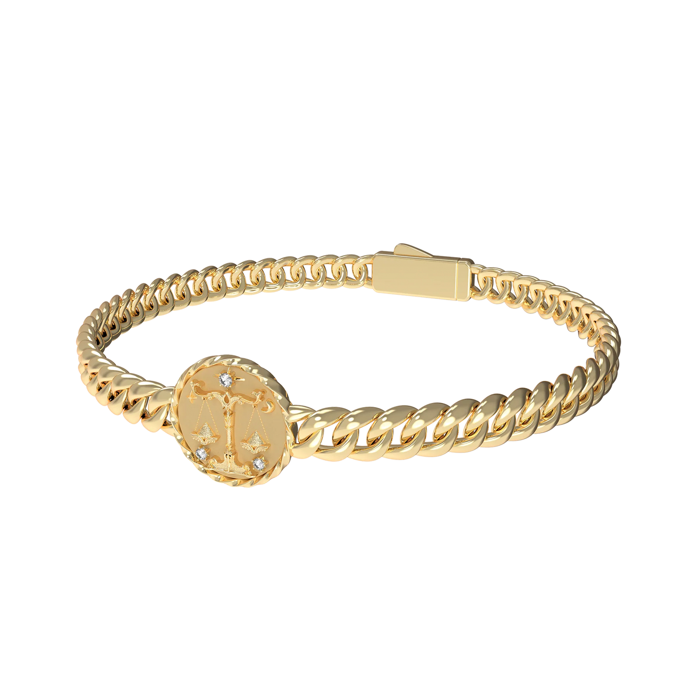 Libra Amulet Cuban Bracelet