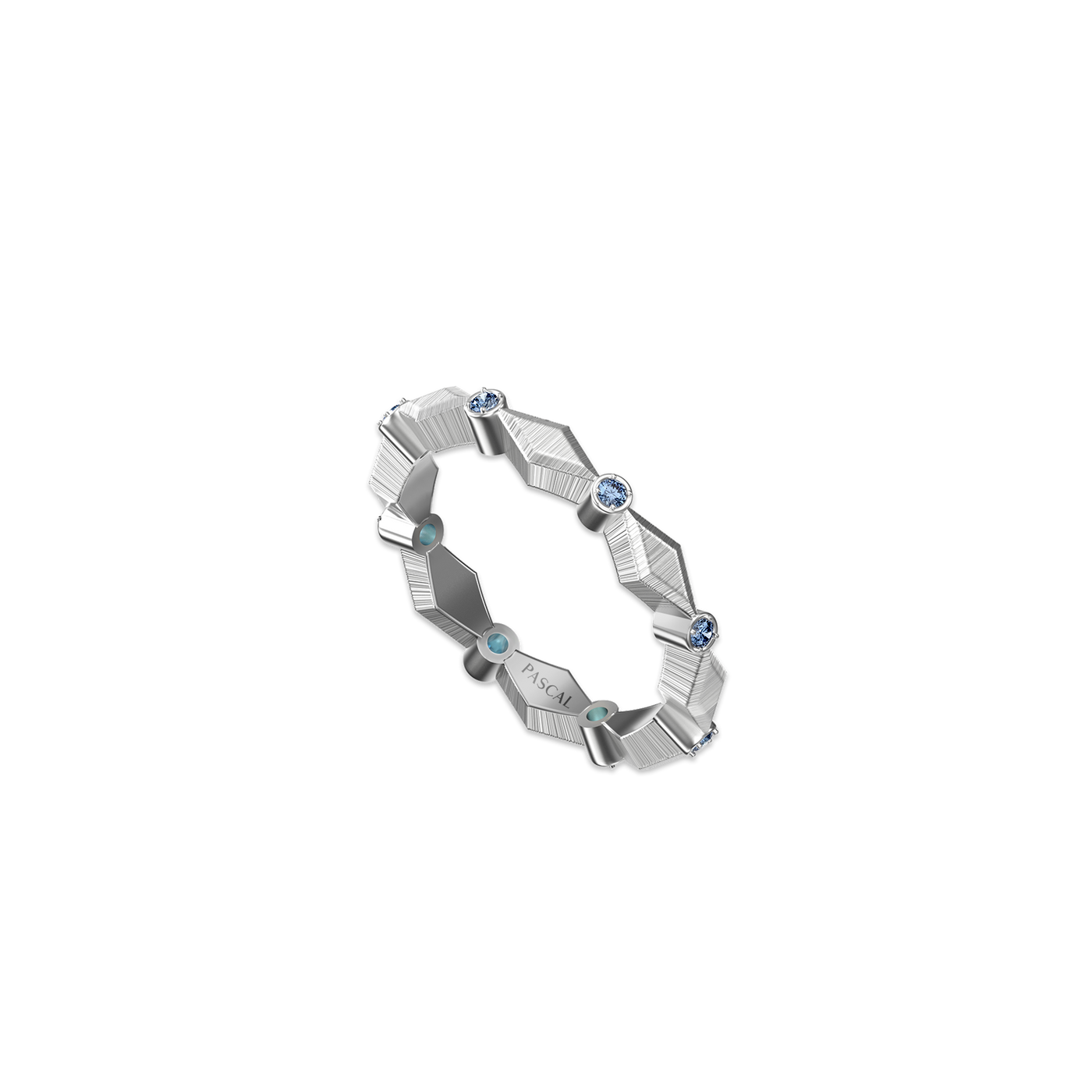 Anello scultura in pietra preziosa