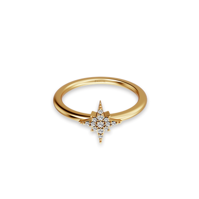 Sparkling Star Diamond Ring