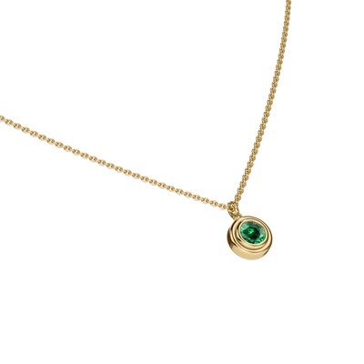 Minimalist Bezel Gemstone Necklace