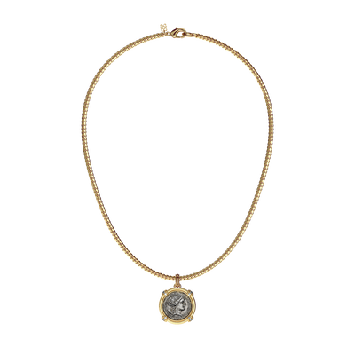 Ciondolo con moneta Artemis "The Great Civitas", diamante bianco