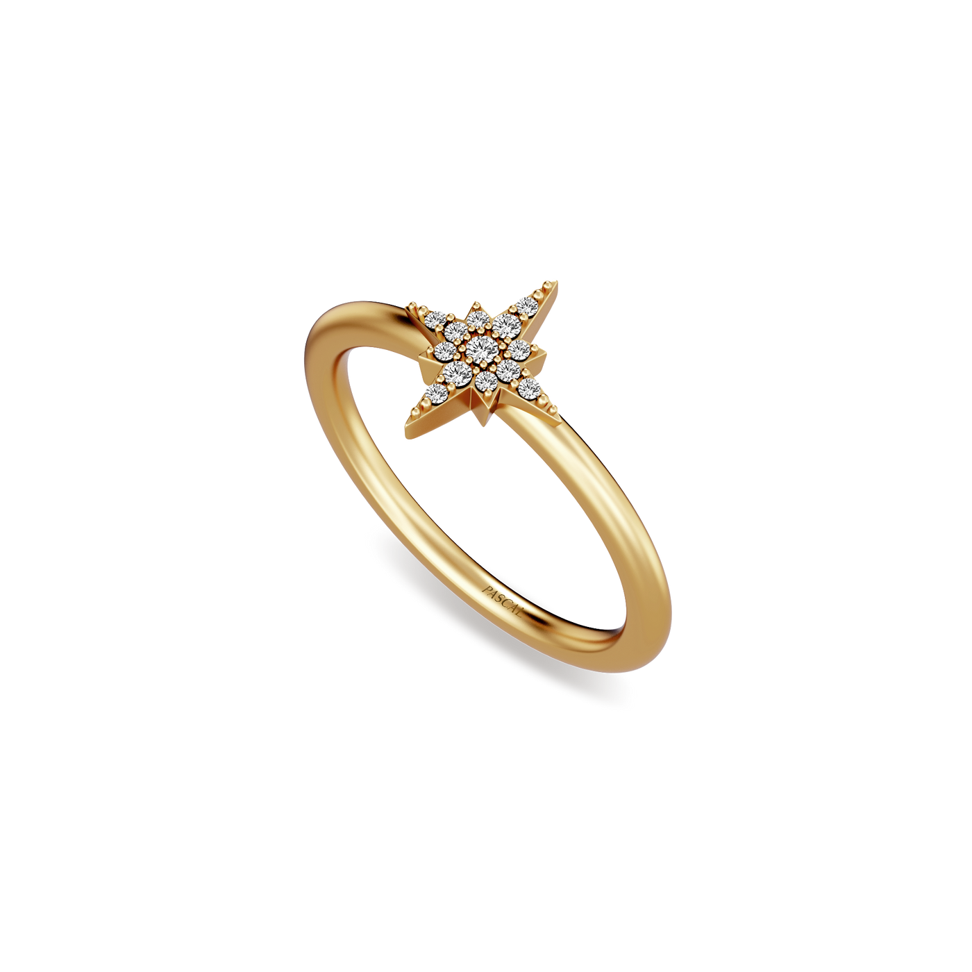 Sparkling Star Diamond Ring