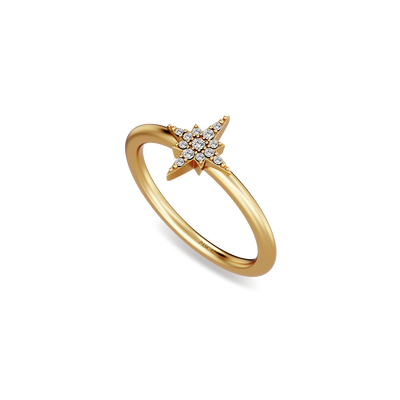 Sparkling Star Diamond Ring