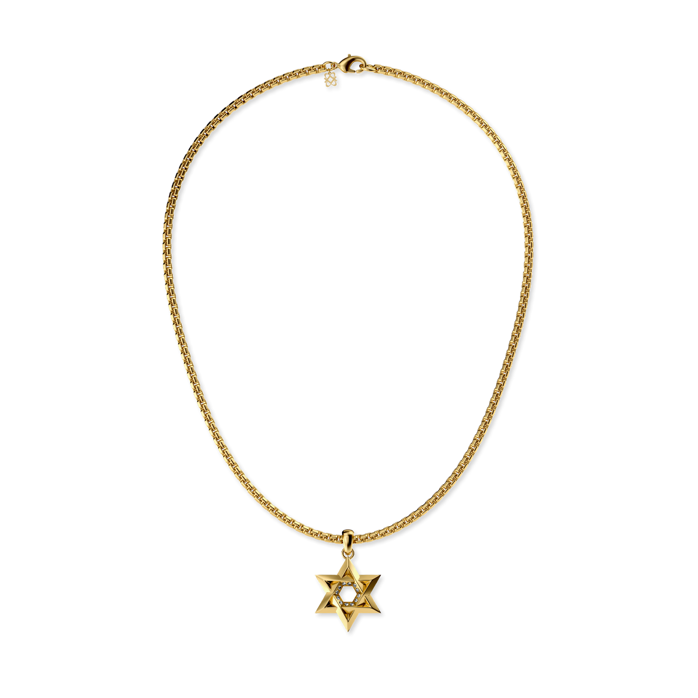 Ciondolo Stella di David, Diamante Bianco