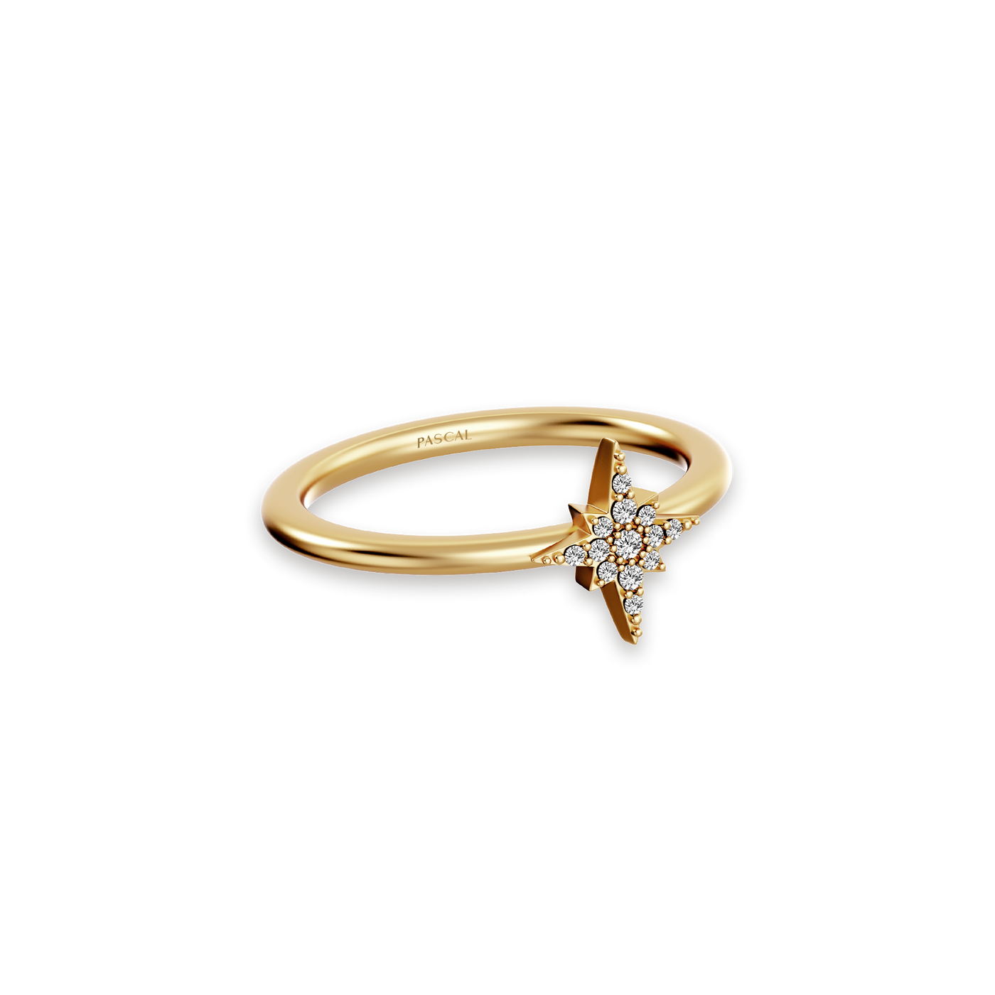 Sparkling Star Diamond Ring